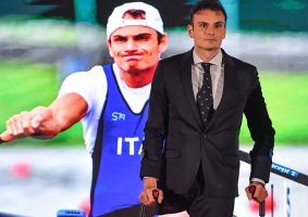 Giacomo Perini dopo la vittoria del ricorso: 